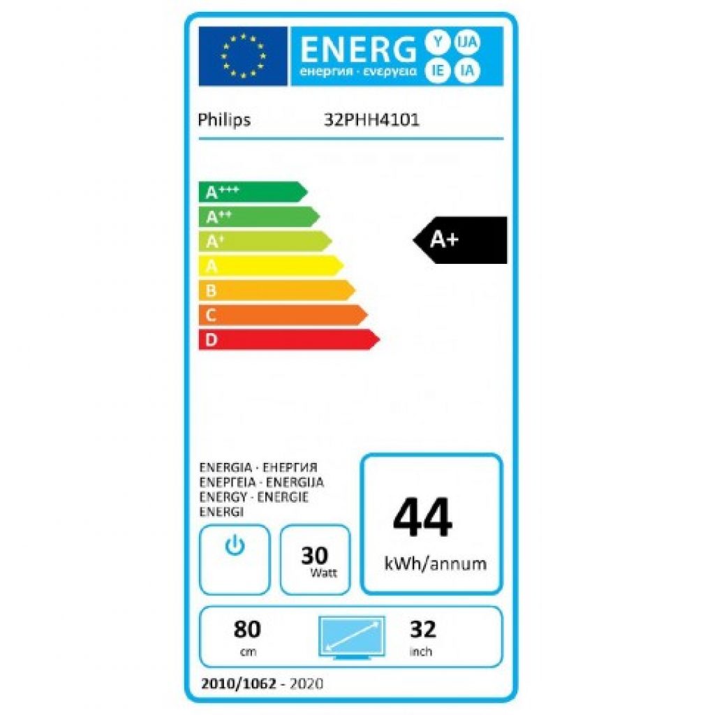 Philips 32PHH4101/88 eficiencia energética