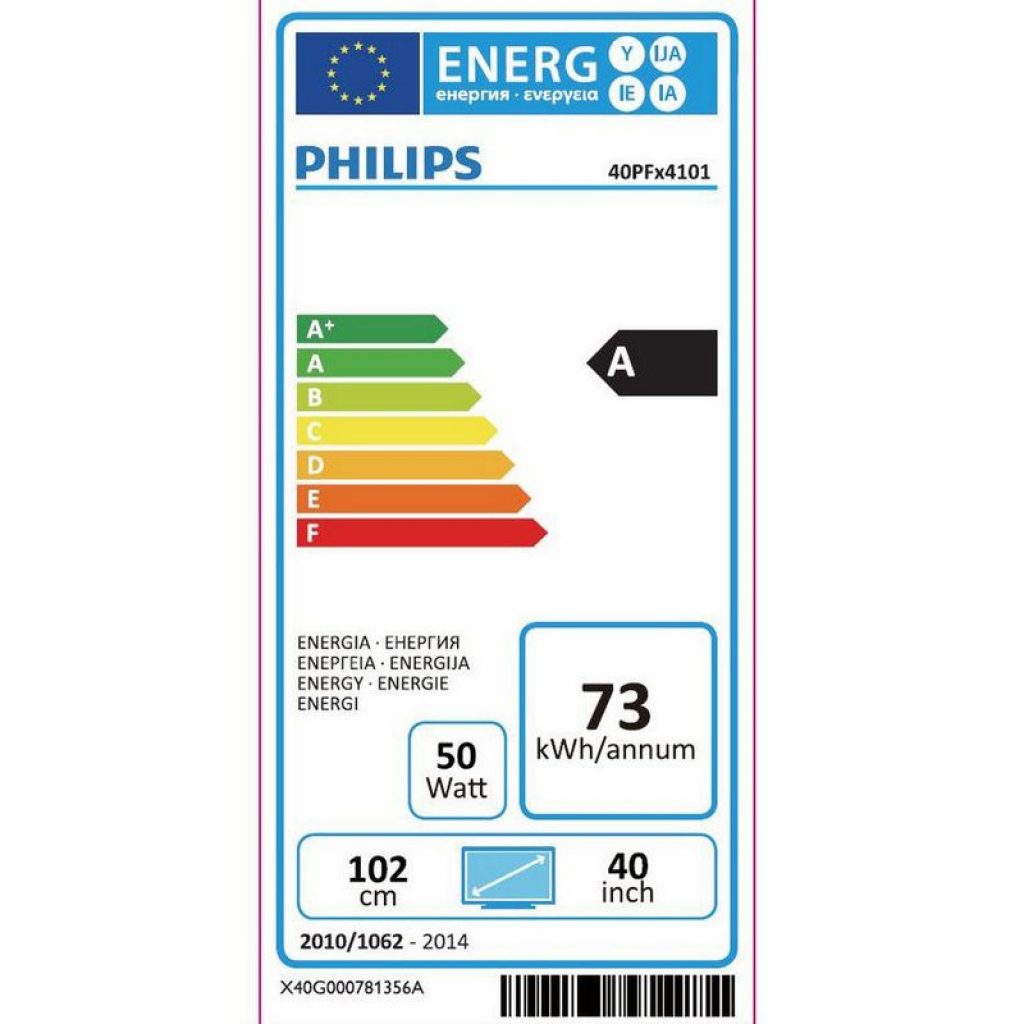 Philips 40PFT4101 energía