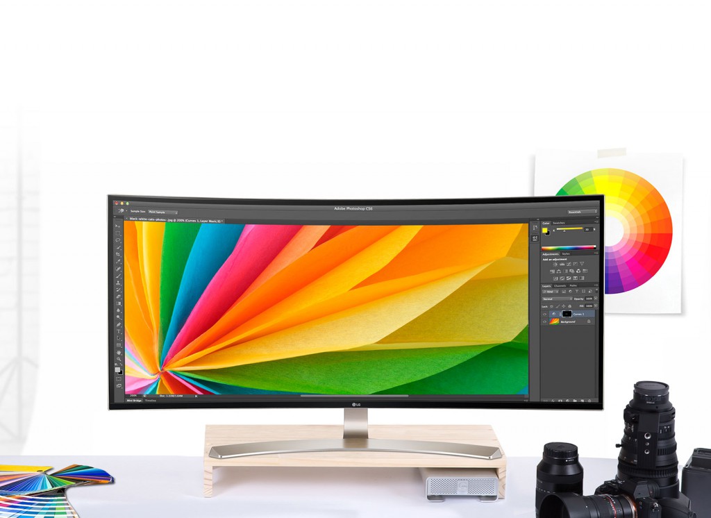 LG 38UC99-W colores