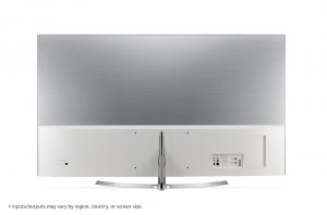 El panel trasero de este LG es bonito y sencillo, con capacidad para todos sus conectores