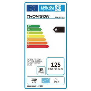 Esta es la etiqueta energética del Thomson