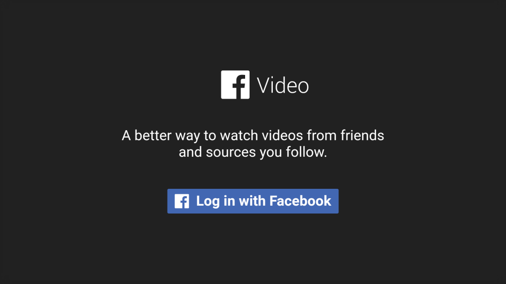 facebook para android tv