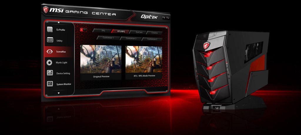 MSI Optix G27C, Gaming Center