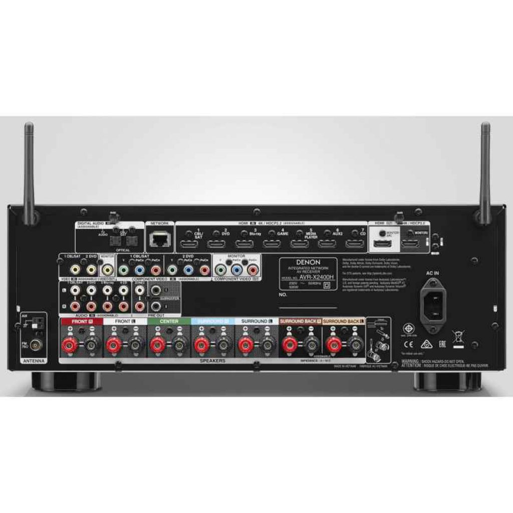 Denon AVR-X2400H, instalar