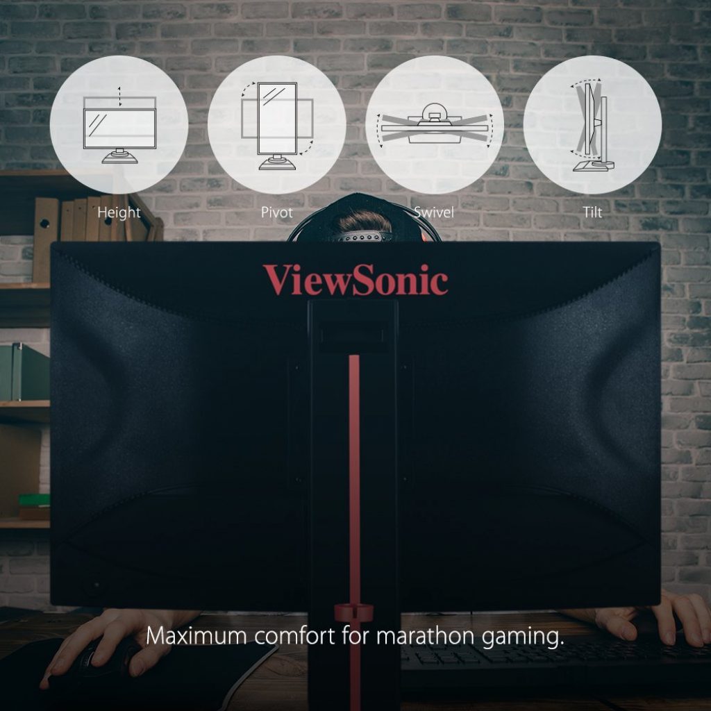 ViewSonic XG2530, ergonomía