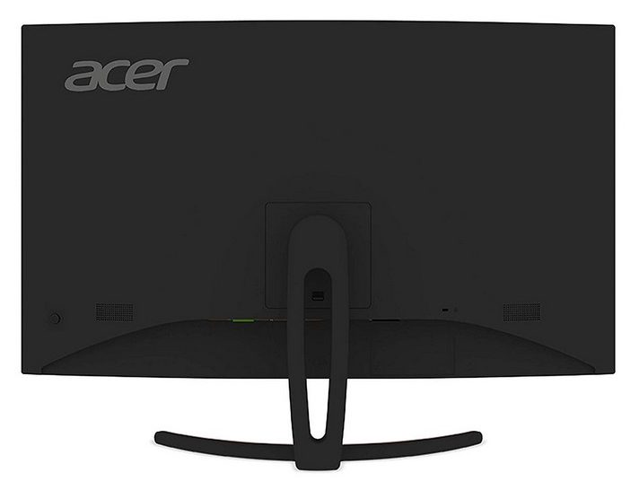 Acer ED323QUR - Los puertos están ubicados en dirección inferior para una conexión directa