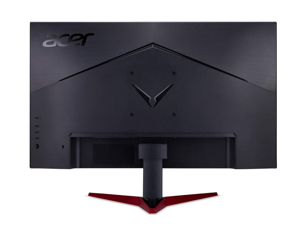 Acer Nitro VG240Y - Cubierta trasera y conexiones