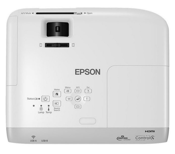 Epson EB-S39 - Parte superior, Controles