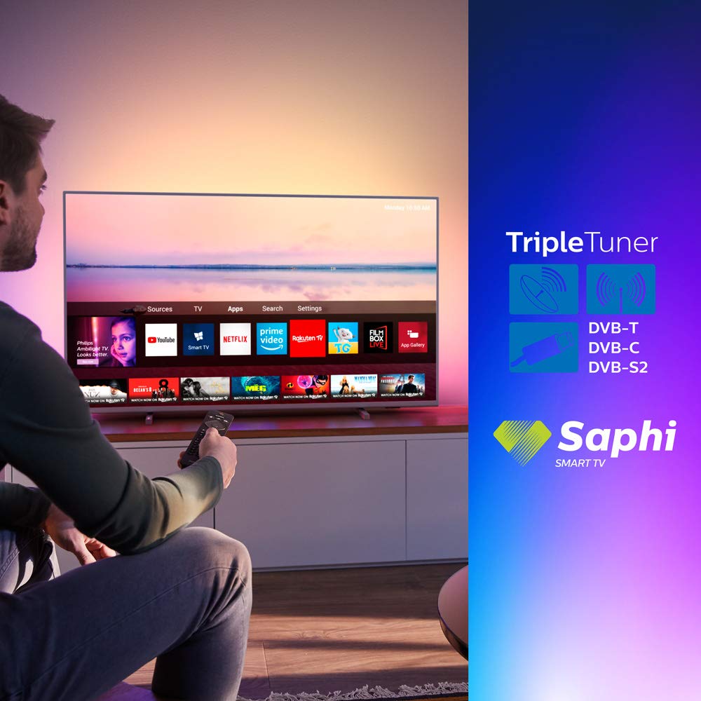 El Philips 55PUS6754 se ha decantado como sistema operativo por Saphi, una plataforma desarrollada por la marca holandesa. Philips 55PUS6754/12, Smart TV