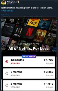 planes económicos para Netflix