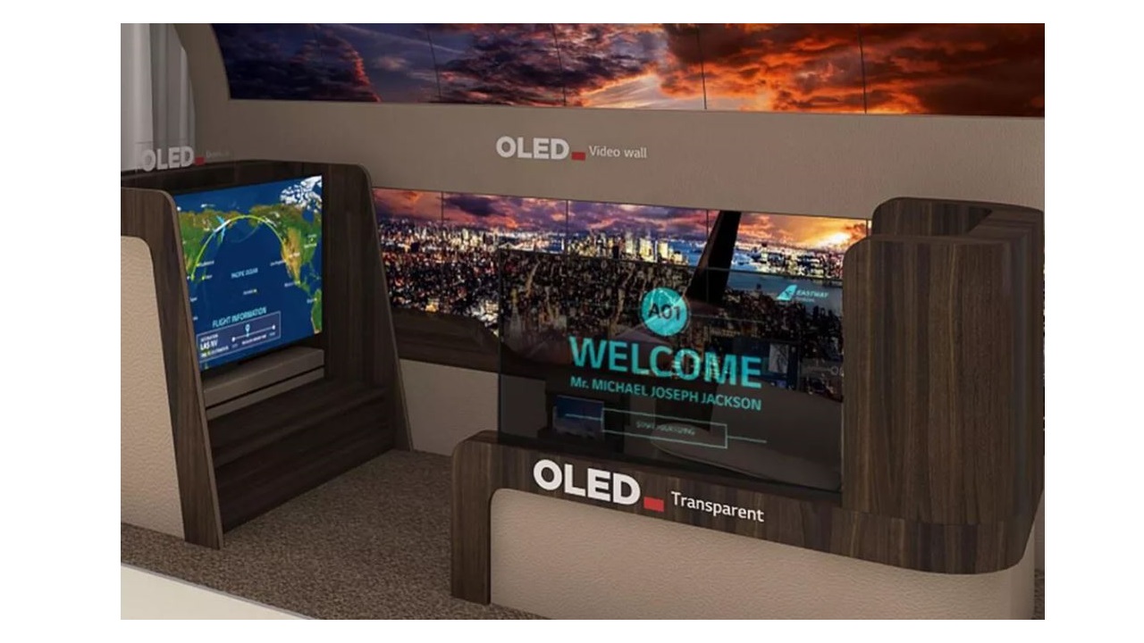 pantallas oled para los aviones