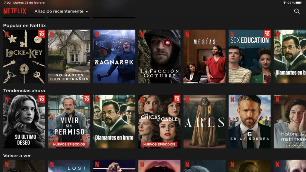 Buscar contenido en Netflix