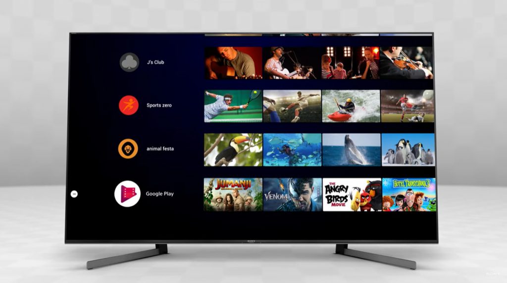 Android TV luce de este modo en el Sony KD85XG9505