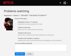 Reporta a Netflix si los fallos se dan únicamente en su plataforma y después de reiniciarla