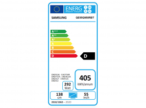 Etiqueta energética de la Samsung Q950R 