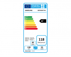 Etiqueta energética de la Samsung Q60T