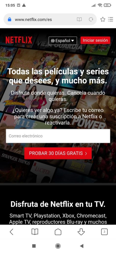 Esta es la oferta que descubro desde mi smartphone