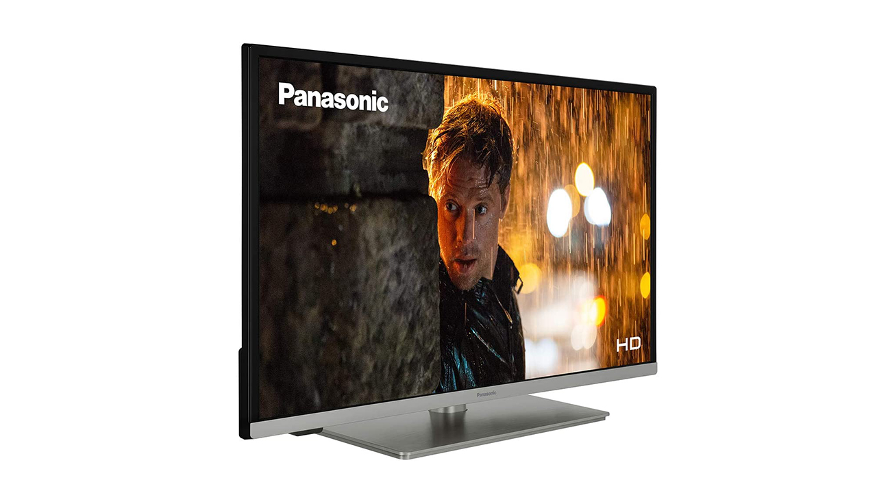 PanasonicTX-32JS35 Smart TV de 32 con resolución HD Compatible con Asistente de Voz 1366x768 Píxeles, Surround Sound, HDR10, Ethernet, USB, WiFi Alexa - Plata 