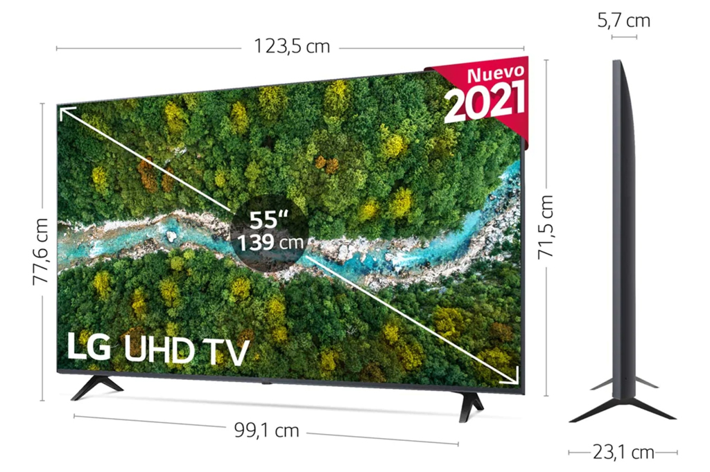 gráfico Obstinado Interminable LG 55UP77006LB, televisor sencillo pero que sorprendente