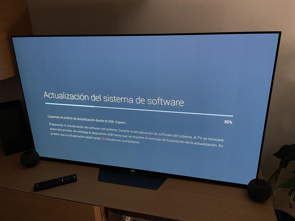 La actualización del televisor es sencilla y se está dando ya