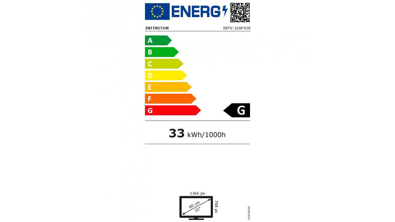 Es un televisor que consume poca energía, lo cual resulta atractivo en el ahorro extra de algunos euros Infiniton INTV-32AF430 Smart TV
