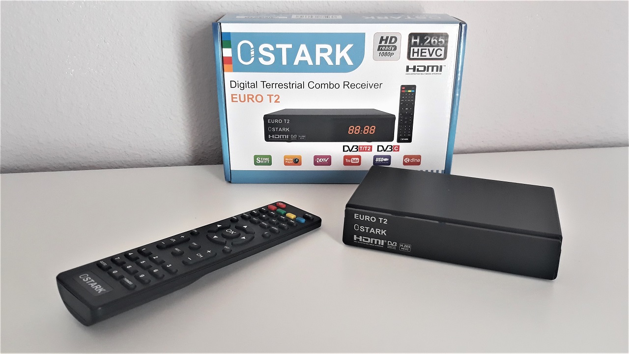 Ostark Euro T2 Receptor Terrestre TDT TDT2 FTA DVB-T2 DVB-C, H.265 HEVC  Full HD PVR, Dual USB/LNB para Dos televisiones, SCART, HDMI Coaxial :  : Electrónica