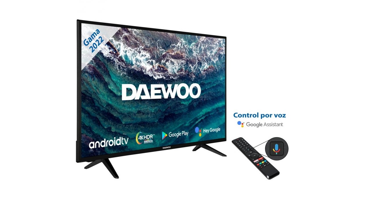 Tv daewoo 43pulgadas led 4k uhd - 43dm62ua - android smart tv - wifi - hdr  - hdmi - usb - bluetooth - tdt 2 - satelite