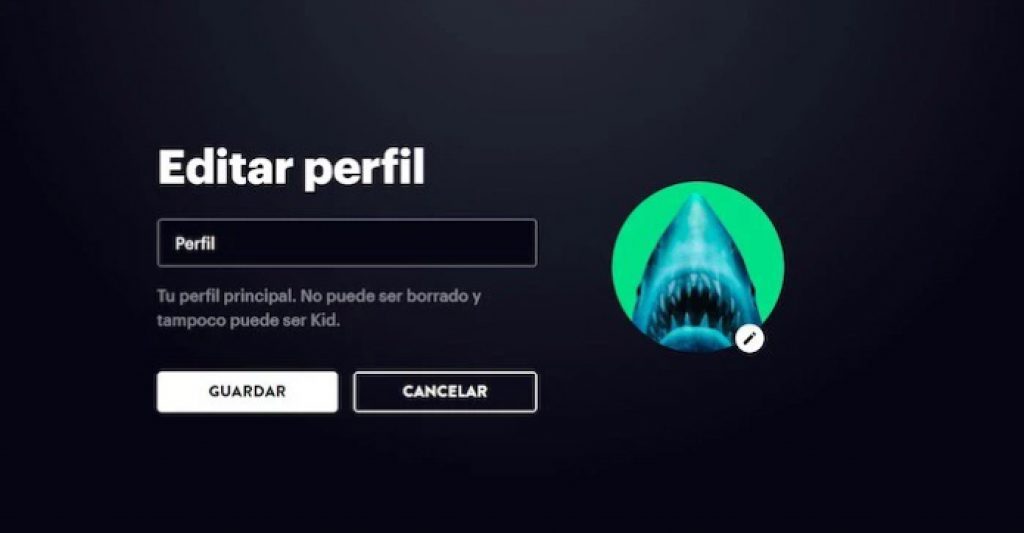 Tendrás un perfil principal inamovible y otros que sí se pueden borrar