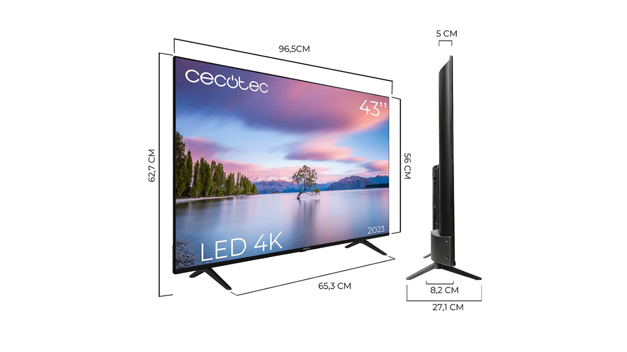 TV CECOTEC 43 LED 4K ANDROIDTV 11 ALU00043