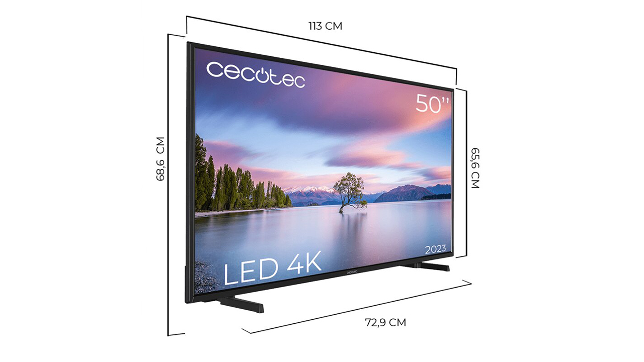 Cecotec TV A series ALU00050 50 LED 4K UHD LED SmartTV Televisor