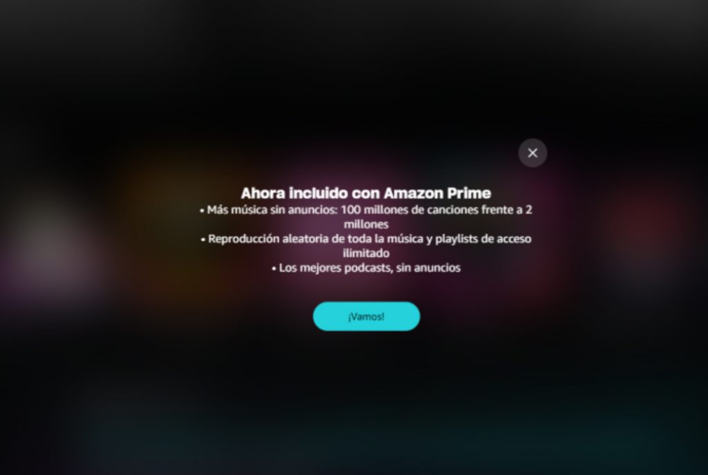 Así te informa Amazon Prime