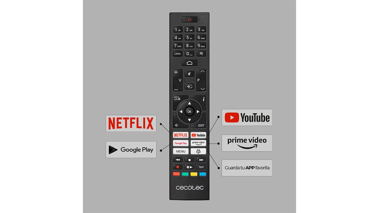 Gracias a que funciona con Android TV mejora la experiencia al poder utilizar funciones interesantes Cecotec A series ALU00055 Smart TV