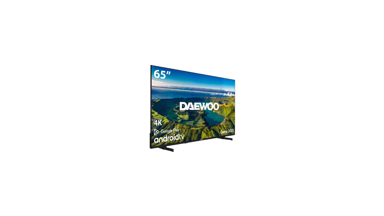 Televisor de 65 pulgadas Daewoo. Resolucion 4K Android TV y Bluetooth