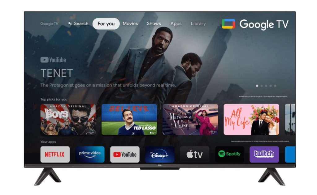 TCL 43P735 con Google TV de interfaz
