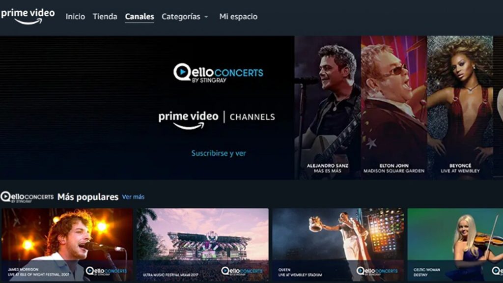 canales de Prime Video