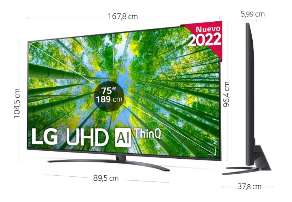 Vistazo clásico del LG 75UQ81006LB