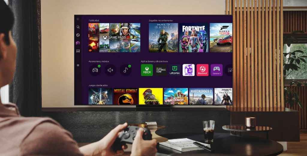 Usuario de Samsung con acceso a las nuevas plataformas para TV y monitor