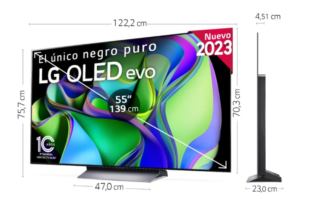 Las cifras que monta el LG OLED55C36LC