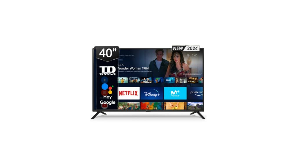 TD Systems PRIME40C15GLE - Smart TV 40 pulgadas Full HD Hey Google  Official. Tel